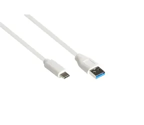 Good Connections USB-A - USB-C bílá / USB kabel / USB 3.2 Gen 2 / 1 m / 10 Gbit/s