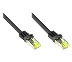 Good Connections černá / Patch kabel / Cat.7 / S/FTP / 1,5 m / 600 MHz