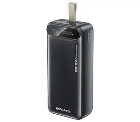 Awei PA-12 černá / Powerbanka / 30 000 mAh / 22,5W