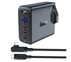 Acefast A40 GaN nabíječka černá / 3x USB-C / 1x USB-A / 100W