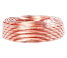 LogiLink Reproduktorový kabel průhledný / Reproduktorový kabel / 25 m / 2x 1,5 mm2