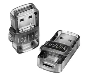 LogiLink BT0054 šedá / Bluetooth adaptér / USB-A + USB-C / Bluetooth 5.0 / dosah 10 m