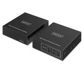Digitus USB 3.2 Gen1 CAT Extender / Prodlužovač signálu / 5 Gbps / 100 m / 3x USB-A + 1x USB-C