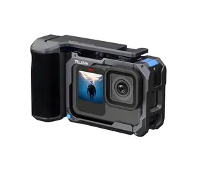 Telesin StreetGrip / Klec s rukojetí pro GoPro Hero 9-13 / hliníková CNC konstrukce / magnetické uchycení