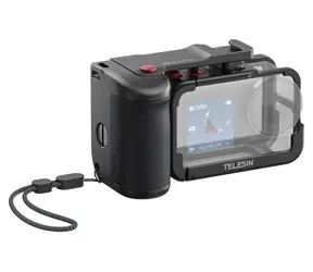 Telesin S6-FMS-22-TDJ / Ochranné pouzdro s rukojetí / pro DJI Osmo Action 3/4/5 / hliník, silikon