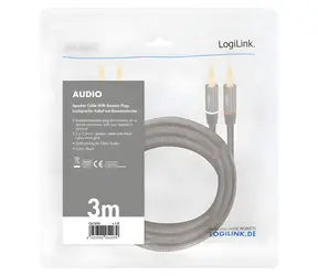 LogiLink audio kabel banánek černá / Audio kabel / Banánek - Banánek / 3 m