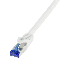 LogiLink Cat.6A S/FTP 20 m bílá / Patch kabel / RJ-45 / 10 Gigabit Ethernet / PoE++