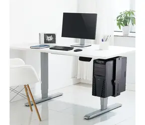 LogiLink Držák PC pod stůl černý / Držák PC / otočný / rychloupínák / do 10 kg