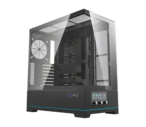 Darkflash DY451 černá / Počítačová skříň / ATX Mid Tower / Tvrzené sklo / Bez ventilátorů
