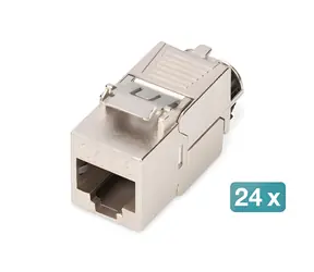 Digitus DN-93816-24 / Keystone modul / CAT 8.1 / stíněný / LSA / PoE / 24 ks