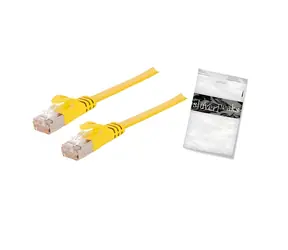 Shiverpeaks Cat7 U/FTP 3m žlutá / Plochý patch kabel / RJ-45 / slim