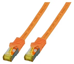 EFB Cat6a oranžová / Patch kabel / S/FTP / Cat7 Rohkabel / 1 m / RJ-45 / LSZH