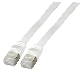 EFB RJ45 plochý patch kabel Cat6a bílá / Patch kabel / U/FTP / 5 m / 10Gbit/s