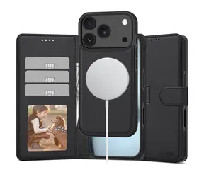 Tech-Protect Wallet MagSafe matná černá / Pouzdro pro Apple iPhone 17 Pro Max / MagSafe / Peněženka