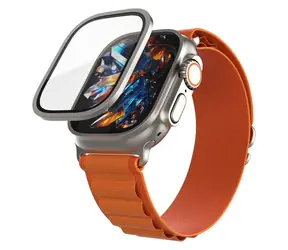 FIXED Armor titanové / Ochranné sklo / Apple Watch Ultra 49 mm / ocelový rámeček / 0,33 mm