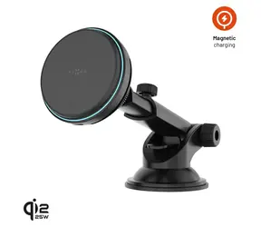 FIXED MagCool2 XL černý / Bezdrátový nabíjecí držák / aktivní chlazení / MagSafe / Qi2.2 / 25W