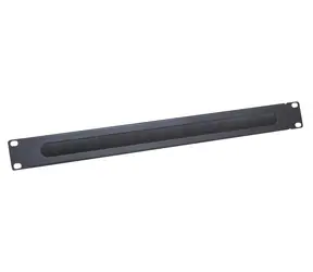 LogiLink 19" Kabelová průchodka s kartáčem černá / Příslušenství pro rack / 1U / 250 g