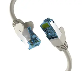 EFB Cat6a šedá / Patch kabel / S/FTP / Cat7 Rohkabel / 1 m / RJ-45 / LSZH