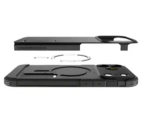 Spigen Tough Armor T MagSafe iPhone 17 Pro Max černá / Ochranný kryt / TPU + polykarbonát / MIL-STD 810G / MagSafe