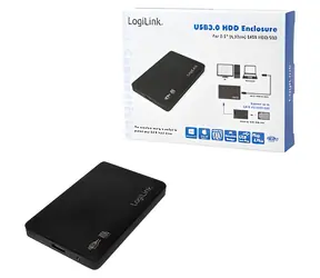 LogiLink UA0256 černá / Externí box pro 2.5" disk / SATA / USB 3.0