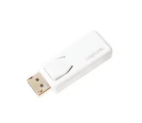 LogiLink CV0100 bílá / Adaptér / DisplayPort (M) - HDMI (F) / 4K / pasivní