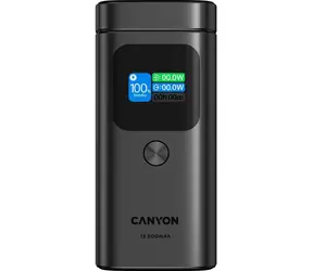 Canyon OnPower 150 PB150DG tmavě šedá / Powerbanka / Qi2 magnetická / 15000 mAh / 100 W / USB-C