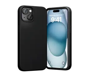 Vention KUFB0-20 silikonové pouzdro pro Apple iPhone 15 Plus černá / Pouzdro / MagSafe / Silikon