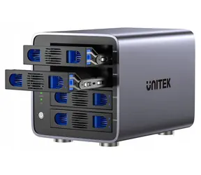 Unitek RAID box pro 4 disky / Externí box pro HDD / RAID 0/1/5/10, JBOD