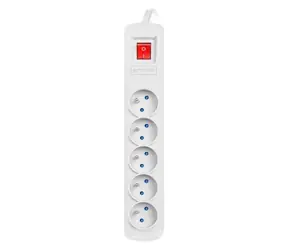 Armac ARC 5 3m kabel šedá / 5 zásuvek / Přepěťová ochrana