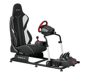 Huzaro Speed 5.5 černá / Sim racingový kokpit / nastavitelný volant / sklon 45-90° / nosnost 100 kg