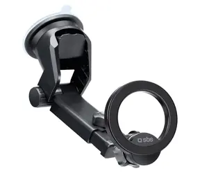 SBS Magnetický držák do auta MagSafe černá / Držák / MagSafe / palubní deska / sklo