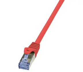 LogiLink CAT6A červená / Patch kabel / S/FTP / RJ-45 / 7,5 m / LSZH