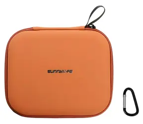 Sunnylife B977 oranžová / Pouzdro pro DJI RC / PU kůže / RC 1, RC 2, RC-N3, RC-N2, RC-N1