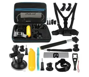 Puluz PKT11 / Sada příslušenství pro akční kamery / 20 dílů / GoPro, DJI Osmo Action 5 Pro