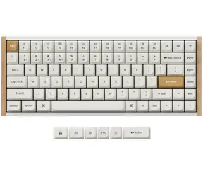 Keychron K2H Double-Rail Magnetic Nebula bílá / Herní bezdrátová klávesnice / Hall Effect / BT / USB
