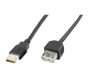 Digitus / Prodlužovací kabel USB 2.0 / USB A - USB A / 3 m / černý