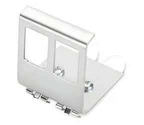 Digitus adaptér na DIN lištu pro 2x Keystone modul / Adaptér / Kovový / 2 porty