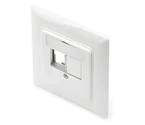 Digitus datová zásuvka 2x Keystone bílá / Datová zásuvka / Cat6a / 10GBase-T