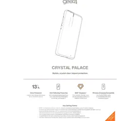 ZAGG Gear4 Crystal Palace pro Samsung Galaxy S21 FE průhledný / Kryt / D3O ochrana