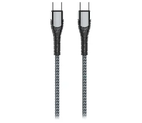 Colorway šedá / Datový kabel / USB-C - USB-C / 65W (3A) / 2 m