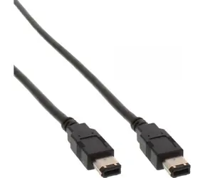 InLine FireWire 6-pin (M) - FireWire 6-pin (M) 5 m černá / Kabel / 6 pin - 6 pin