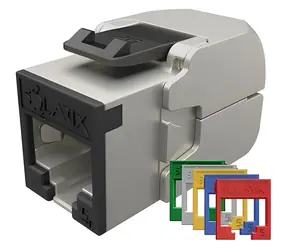 Solarix samořezný keystone CAT6A STP RAL FIT / Keystone / RJ-45 / 10G / stíněný