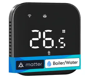 Meross MTS215BMA-B(EU) černá / Termostat / Wi-Fi / Matter / kotle, podlahové vytápění