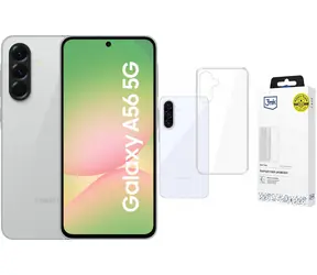 Samsung Galaxy A56 5G šedá + Clear Case / Smartphone / 8GB / 256GB