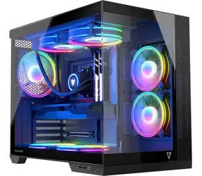 Modecom Volcano Panorama Apex ARGB 7F šedá / Počítačová skříň / ARGB podsvícení