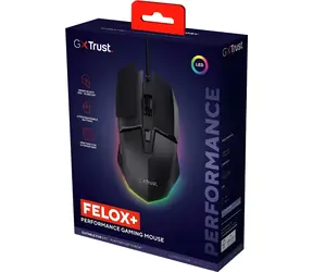 Trust GXT 121 Felox+ černá / Herní myš / optická / 10000 DPI / 6 tlačítek / USB-A