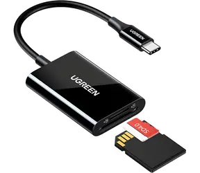 UGREEN CM265 Čtečka paměťových karet černá / USB-C / 2v1