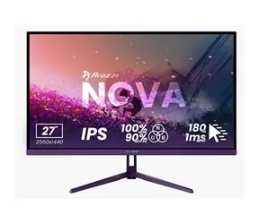 27" Arozzi Nova 27T2K180 fialová / Monitor / IPS / QHD 2560x1440 / 180Hz / 1ms / 2x HDMI + 2x DP
