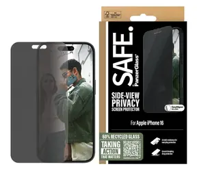 PanzerGlass SAFE iPhone 16 / Ochranné sklo / Privacy / Ultra-Wide Fit