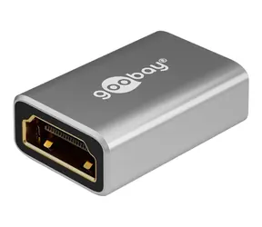 Goobay 72008 černo-stříbrná / Redukce / HDMI - HDMI / pozlacené konektory / 8K 60 Hz